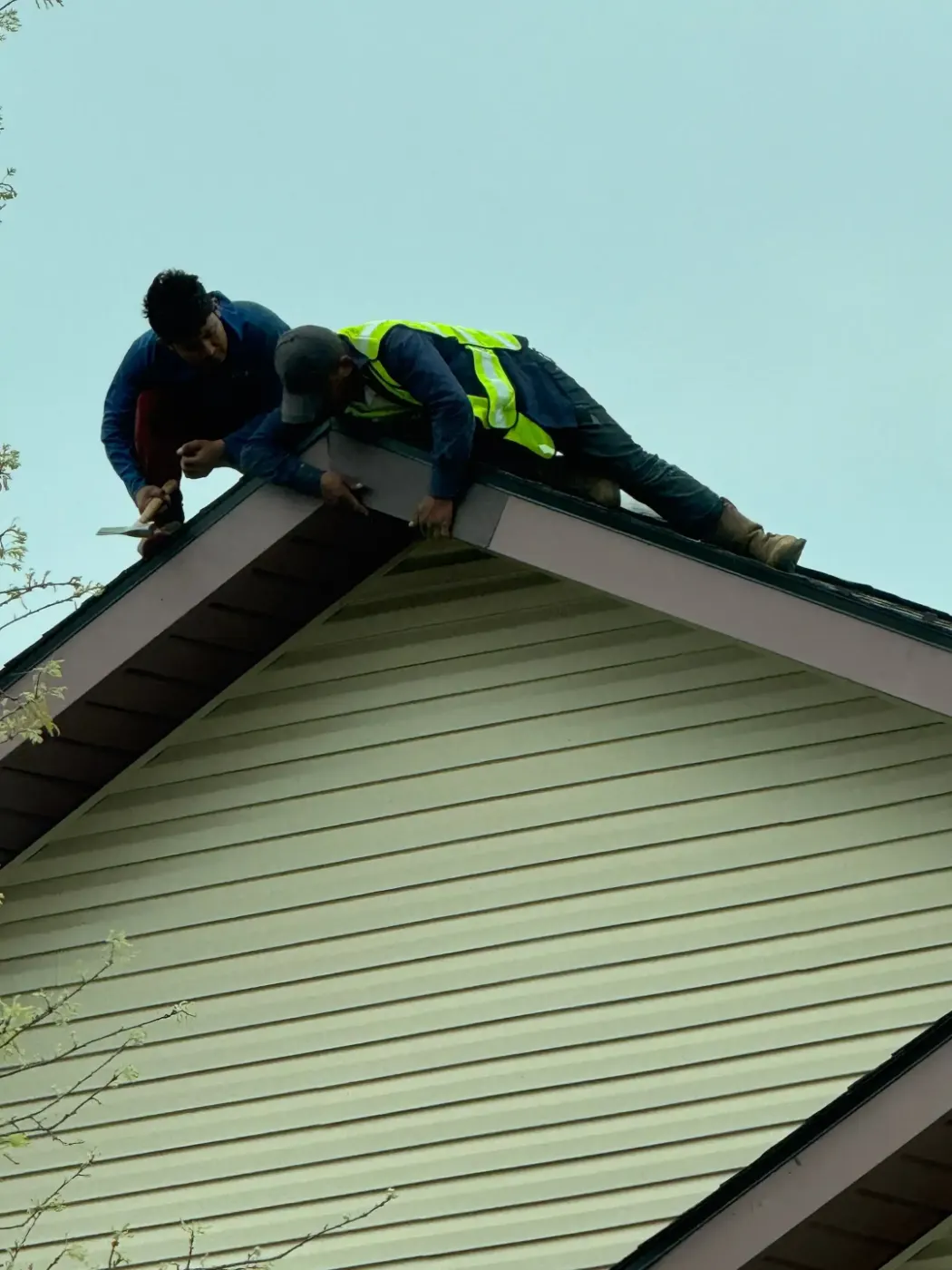 Tarping and dry-in on a Stilesville commercial roof